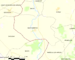 Poziția localității Saint-Ambroix