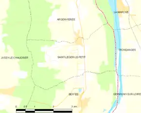 Poziția localității Saint-Léger-le-Petit