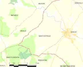 Poziția localității Saint-Outrille