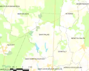 Poziția localității Saint-Palais