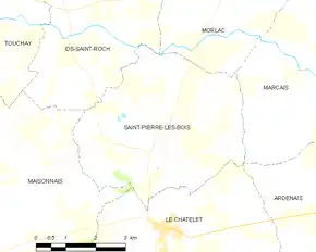 Poziția localității Saint-Pierre-les-Bois