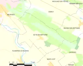 Poziția localității Soye-en-Septaine