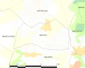 Poziția localității Verdigny