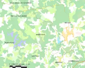 Poziția localității Ambrugeat