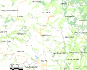 Poziția localității Chamboulive