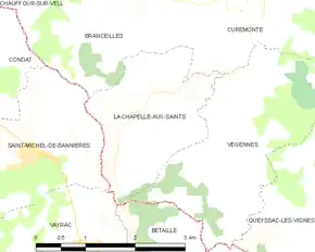 Poziția localității La Chapelle-aux-Saints