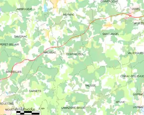 Poziția localității Combressol