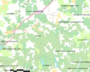 Poziția localității Eyrein