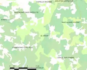 Poziția localității Le Jardin