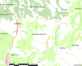 Poziția localității Jugeals-Nazareth