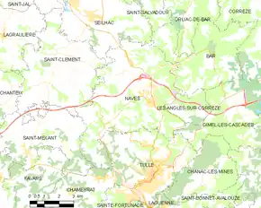 Poziția localității Naves