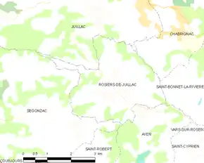 Poziția localității Rosiers-de-Juillac