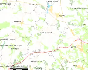 Poziția localității Saint-Clément