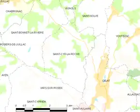 Poziția localității Saint-Cyr-la-Roche