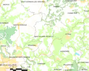 Poziția localității Saint-Hilaire-Peyroux