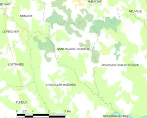 Poziția localității Saint-Hilaire-Taurieux