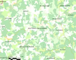 Poziția localității Saint-Merd-les-Oussines