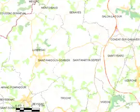 Poziția localității Saint-Pardoux-Corbier