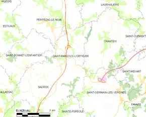 Poziția localității Saint-Pardoux-l'Ortigier