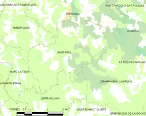Poziția localității Saint-Paul