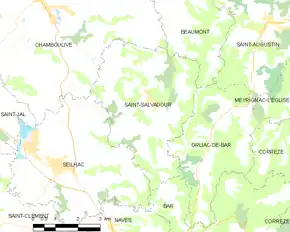 Poziția localității Saint-Salvadour