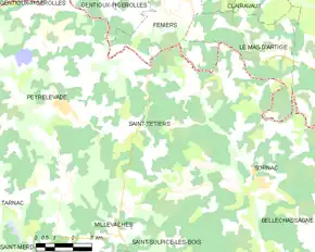 Poziția localității Saint-Setiers
