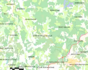 Poziția localității Saint-Yrieix-le-Déjalat