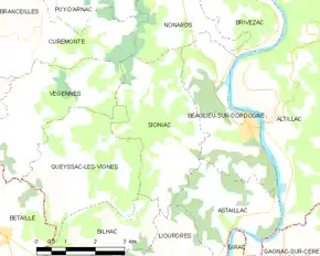 Poziția localității Sioniac