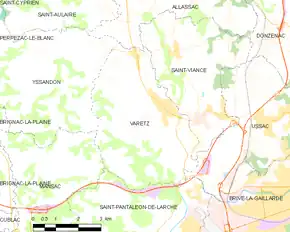 Poziția localității Varetz