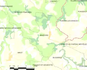 Poziția localității Beneuvre