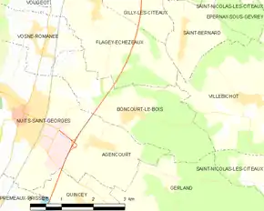 Poziția localității Boncourt-le-Bois
