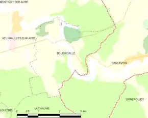 Poziția localității Boudreville