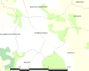 Poziția localității Champ-d'Oiseau