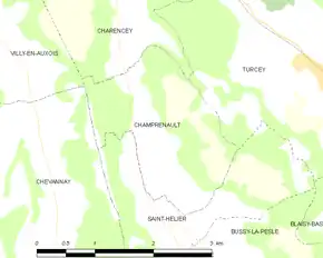 Poziția localității Champrenault