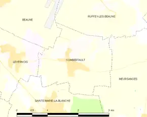 Poziția localității Combertault