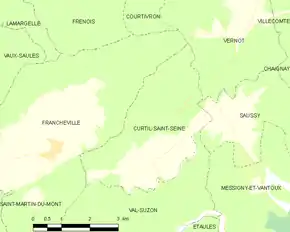 Poziția localității Curtil-Saint-Seine
