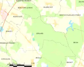 Poziția localității Gerland