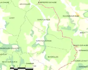 Poziția localității Gurgy-le-Château