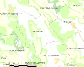 Poziția localității Hauteroche