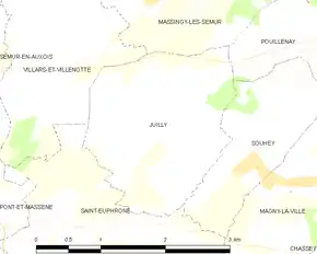 Poziția localității Juilly