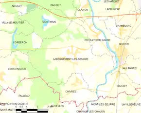 Poziția localității Labergement-lès-Seurre