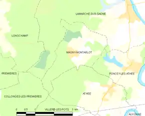 Poziția localității Magny-Montarlot
