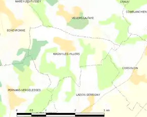 Poziția localității Magny-lès-Villers