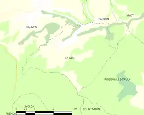 Poziția localității Le Meix
