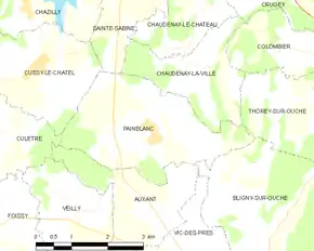 Poziția localității Painblanc