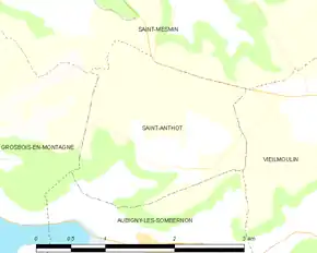 Poziția localității Saint-Anthot
