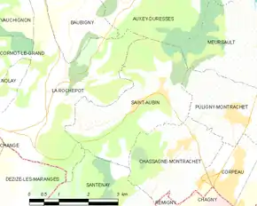 Poziția localității Saint-Aubin