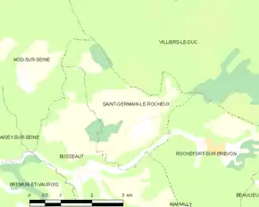 Poziția localității Saint-Germain-le-Rocheux