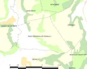 Poziția localității Saint-Germain-lès-Senailly