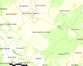 Poziția localității Saint-Martin-du-Mont